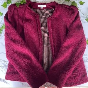 Cabi 530 Britt Jacket Boucle Textured ZipperBlazer